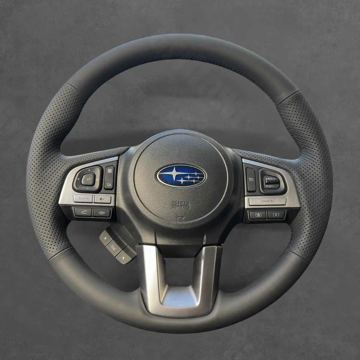 Griffowl Steering Wheel Cover for Personalized SUV Subaru XV Crosstrek Forester 2016-2018. Elevate your interior with Griffowl's wrap and stitch kit.
