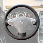 Griffowl Steering Wheel Cover for Personalized SUV Suzuki Grand Vitara 2006-2014. For refined interior upgrades using our wrap and stitch kit.