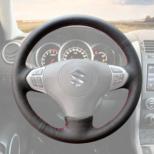 Griffowl Steering Wheel Cover for Personalized SUV Suzuki Grand Vitara 2006-2014. For refined interior upgrades using our wrap and stitch kit.