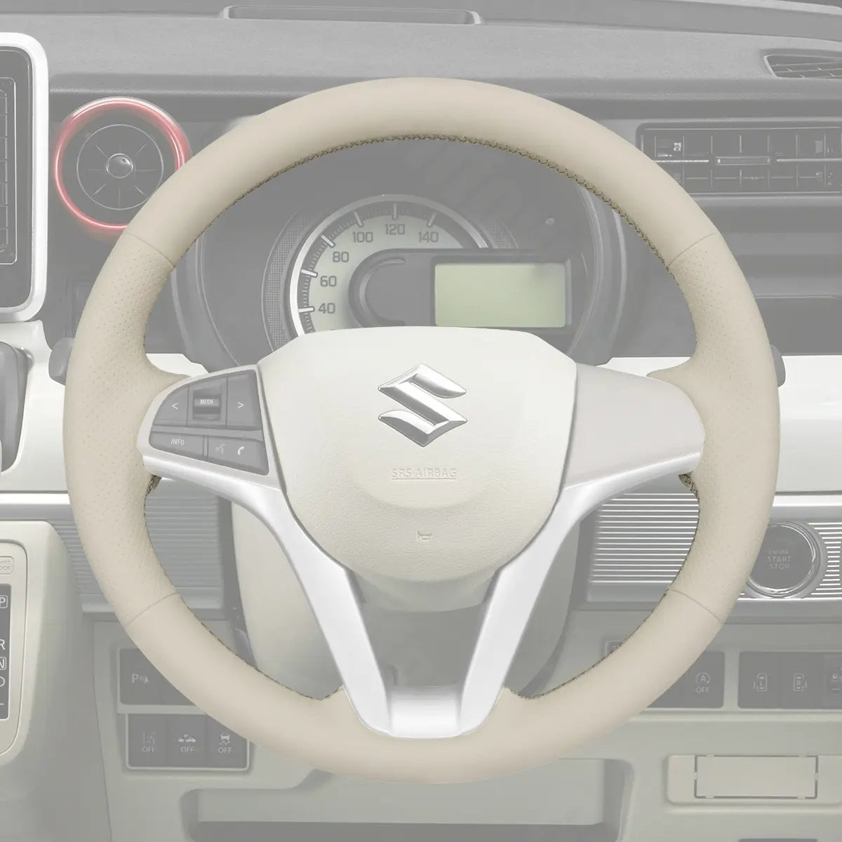 Griffowl Steering Wheel Cover for Personalized Suzuki Hustler XBee Wagon R solio Spacia 2017-2023. Elevate your interior with Griffowl's wrap and stitch kit.