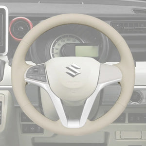 Griffowl Steering Wheel Cover for Personalized Suzuki Hustler XBee Wagon R solio Spacia 2017-2023. Elevate your interior with Griffowl's wrap and stitch kit.