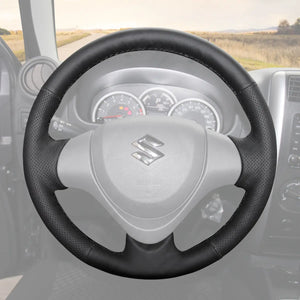 Griffowl Steering Wheel Cover for Personalized SUV Suzuki Jimny 2015-2018. Perfect grip with our steering wheel wrap and custom interior touch.