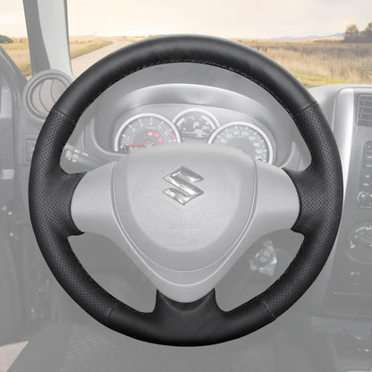 Griffowl Steering Wheel Cover for Personalized SUV Suzuki Jimny 2015-2018. Perfect grip with our steering wheel wrap and custom interior touch.