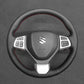Griffowl Steering Wheel Cover for Personalized SUV Suzuki Vitara S 2016-2019. Griffowl's interior mod with hand-sewn DIY steering wheel kit.