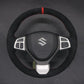 Griffowl Steering Wheel Cover for Personalized SUV Suzuki Vitara S 2016-2019. Griffowl's interior mod with hand-sewn DIY steering wheel kit.