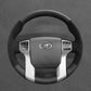 Griffowl Steering Wheel Cover for Personalized SUV Toyota 4Runner Land Cruiser Prado 150 Series J150 Sequoia 2009-2022. Compact, hand-sewn DIY wrap for quick interior mods and grip upgrade.