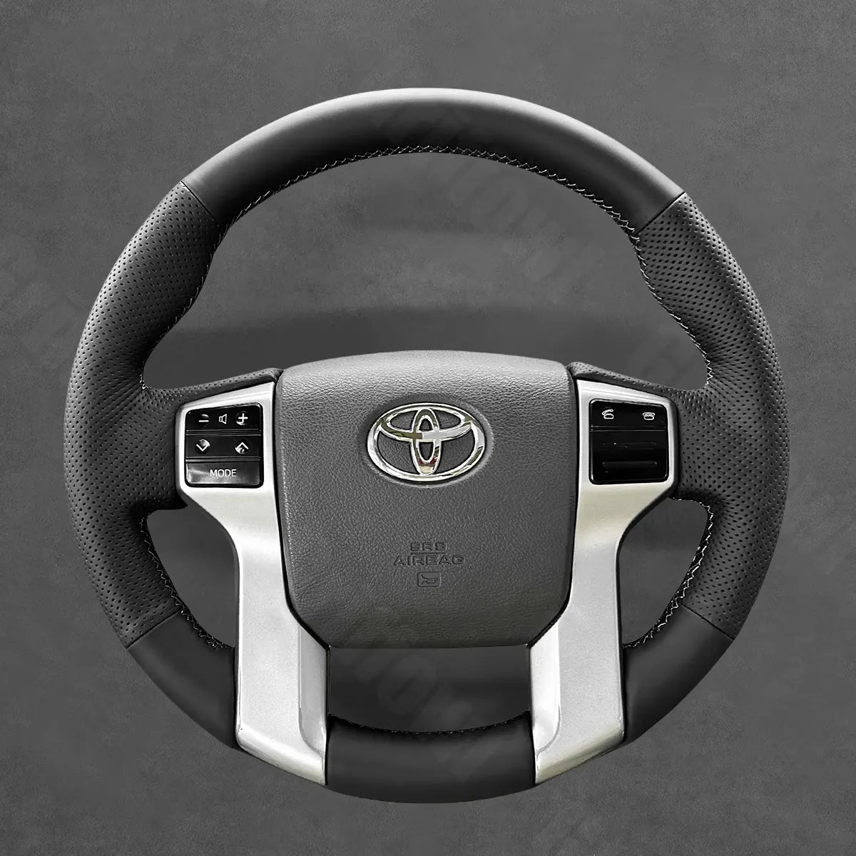 Griffowl Steering Wheel Cover for Personalized SUV Toyota 4Runner Land Cruiser Prado 150 Series J150 Sequoia 2009-2022. Compact, hand-sewn DIY wrap for quick interior mods and grip upgrade.