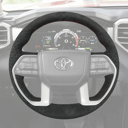 Griffowl Steering Wheel Cover for Personalized Toyota 4Runner Sequoia Tacoma Tundra 2023-2024-2025. Elevate your interior with Griffowl's wrap and stitch kit.