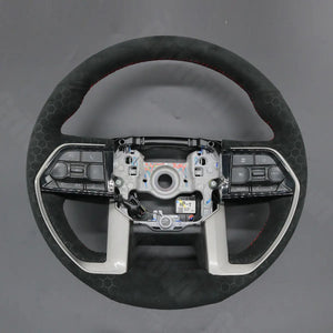 Griffowl Steering Wheel Cover for Personalized Toyota 4Runner Sequoia Tacoma Tundra 2023-2024-2025. Elevate your interior with Griffowl's wrap and stitch kit.