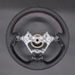 Griffowl Steering Wheel Cover for Personalized SUV Toyota C-HR CHR 2016-2024. Griffowl's interior mod with hand-sewn DIY steering wheel kit.
