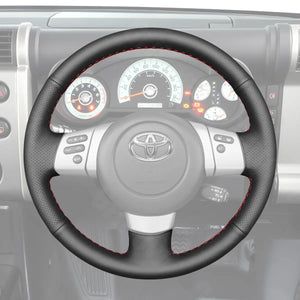 Griffowl Steering Wheel Cover for Personalized SUV Toyota FJ Cruiser 2007-2014. For refined interior upgrades using our wrap and stitch kit.
