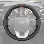 Griffowl Steering Wheel Cover for Personalized Toyota Hilux Fortuner II Land Cruiser 70 Series J76 J78 2015-2025. Turn every drive into a luxury experience.