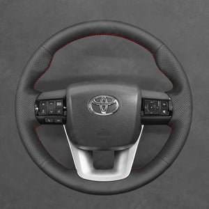 Griffowl Steering Wheel Cover for Personalized Toyota Hilux Fortuner II Land Cruiser 70 Series J76 J78 2015-2025. Turn every drive into a luxury experience.