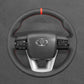 Griffowl Steering Wheel Cover for Personalized Toyota Hilux Fortuner II Land Cruiser 70 Series J76 J78 2015-2025. Turn every drive into a luxury experience.