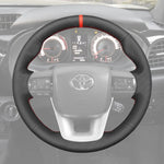 Griffowl Steering Wheel Cover for Personalized Toyota Hilux Fortuner II Land Cruiser 70 Series J76 J78 2015-2025. Turn every drive into a luxury experience.