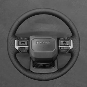 Griffowl Steering Wheel Cover for Personalized SUV Toyota Land Cruiser 2024 2025. For refined interior upgrades using our wrap and stitch kit.