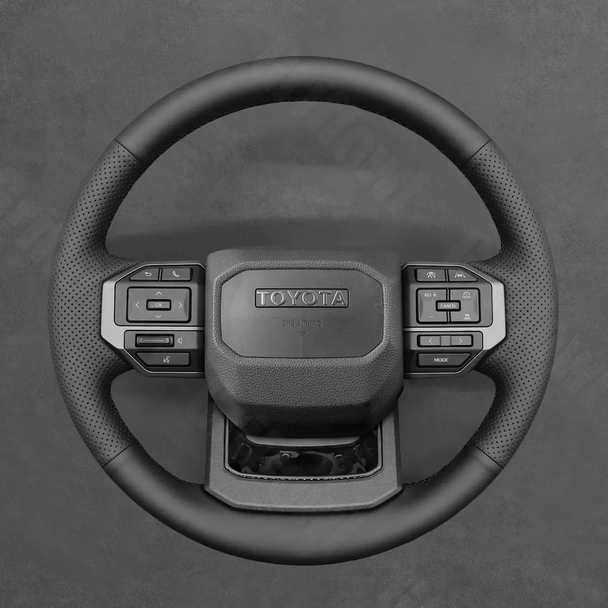 Griffowl Steering Wheel Cover for Personalized SUV Toyota Land Cruiser 2024 2025. For refined interior upgrades using our wrap and stitch kit.