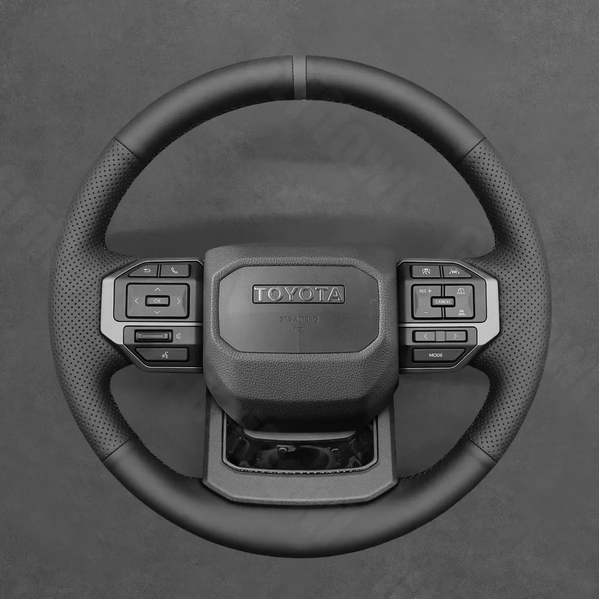 Griffowl Steering Wheel Cover for Personalized SUV Toyota Land Cruiser 2024 2025. For refined interior upgrades using our wrap and stitch kit.