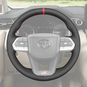 Griffowl Steering Wheel Cover for Personalized SUV Toyota Land Cruiser 300 Series J300 LC300 2022 2023 2024 2025. Turn every drive into a luxury experience.