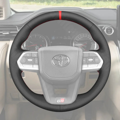 Griffowl Steering Wheel Cover for Personalized SUV Toyota Land Cruiser 300 Series J300 LC300 2022 2023 2024 2025. Turn every drive into a luxury experience.