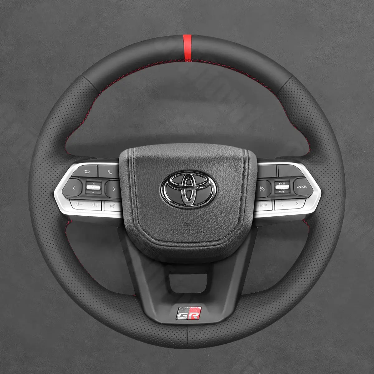 Griffowl Steering Wheel Cover for Personalized SUV Toyota Land Cruiser 300 Series J300 LC300 2022 2023 2024 2025. Turn every drive into a luxury experience.