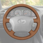 Griffowl Steering Wheel Cover for Personalized SUV Toyota Land Cruiser Prado 1996-2002. Elevate your interior with Griffowl's wrap and stitch kit.