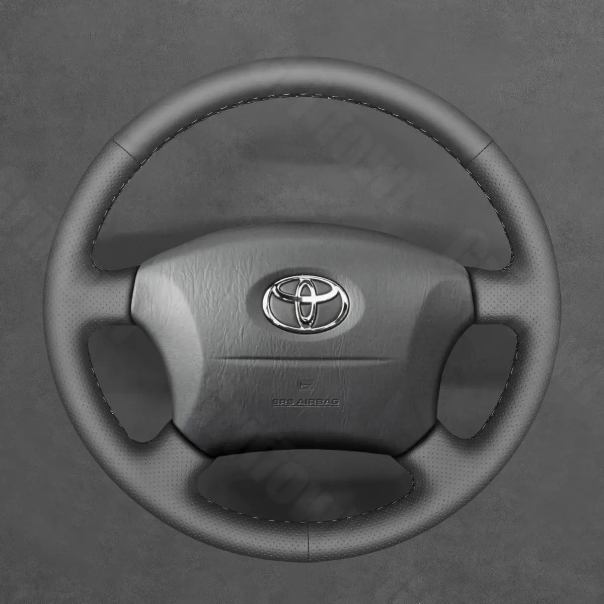 Griffowl Steering Wheel Cover for Personalized SUV Toyota Land Cruiser Prado 1996-2002. Elevate your interior with Griffowl's wrap and stitch kit.