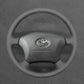 Griffowl Steering Wheel Cover for Personalized SUV Toyota Land Cruiser Prado 1996-2002. Elevate your interior with Griffowl's wrap and stitch kit.