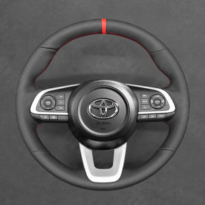 Griffowl Steering Wheel Cover for Personalized Toyota Raize Yaris 2020 2021 2022 2023 2024 2025. Elevate your interior with Griffowl's wrap and stitch kit.