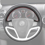 Griffowl Steering Wheel Cover for Personalized SUV Vauxhall Antara 2007-2016. Griffowl's interior mod with hand-sewn DIY steering wheel kit.
