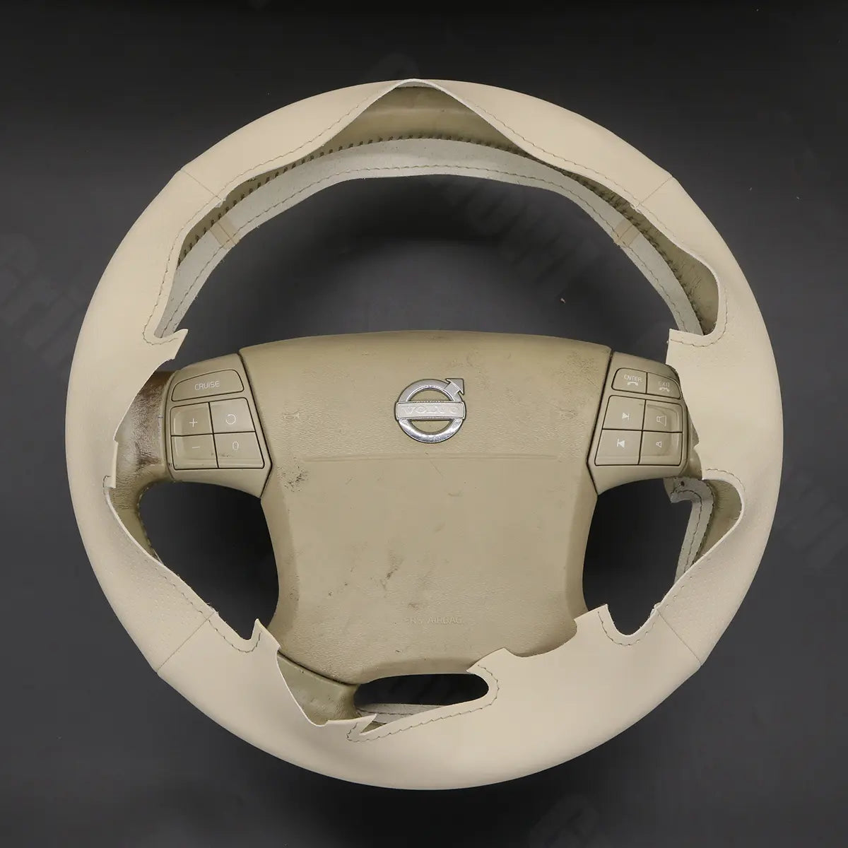 Griffowl Steering Wheel Cover for Personalized SUV Volvo XC60 2008-2013. Perfect grip with our steering wheel wrap and custom interior touch.
