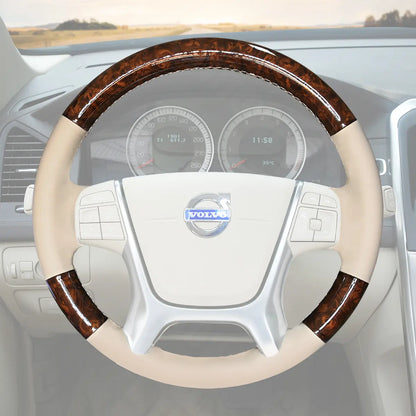 Griffowl Steering Wheel Cover for Personalized SUV Volvo XC60 2010-2013. Perfect grip with our steering wheel wrap and custom interior touch.
