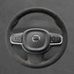 Griffowl Steering Wheel Cover for Personalized SUV Volvo XC60 XC90 2015-2025. Griffowl's interior mod with hand-sewn DIY steering wheel kit.
