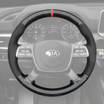 Griffowl Steering Wheel Cover for Personalized SUV kia Sorento Telluride 2019-2025. Hand-sewn kit for drivers seeking precision and comfort.
