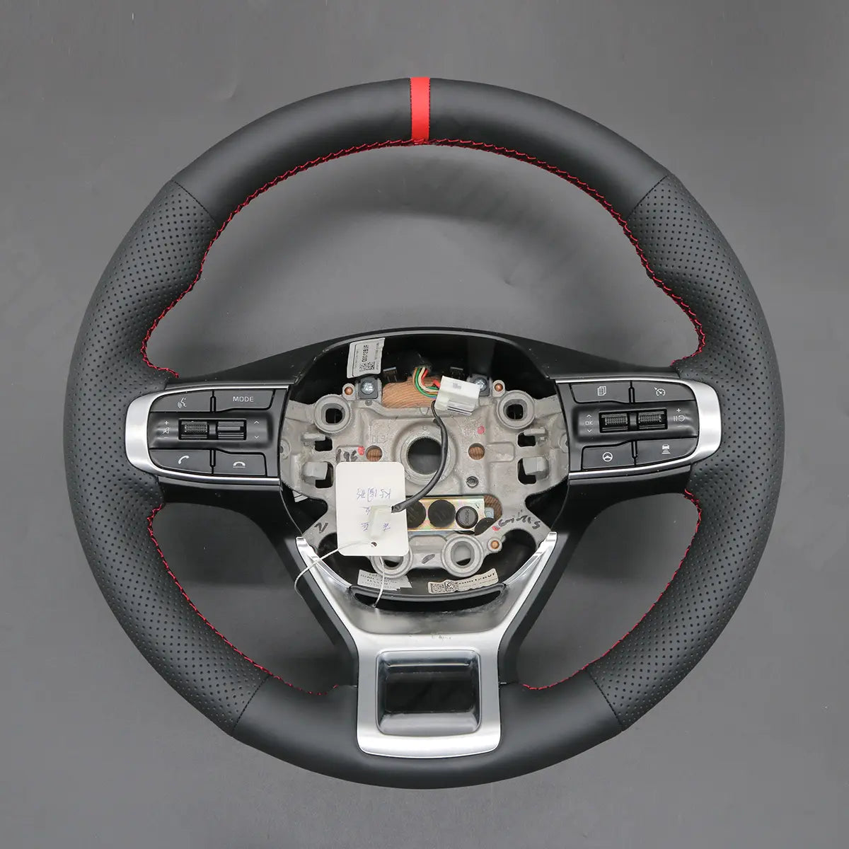 Griffowl Steering Wheel Cover for Personalized SUV kia Sportage K5 2021-2025. Griffowl's interior mod with hand-sewn DIY steering wheel kit.
