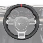 Griffowl Steering Wheel Cover for Personalized SUV kia Sportage K5 2021-2025. Griffowl's interior mod with hand-sewn DIY steering wheel kit.
