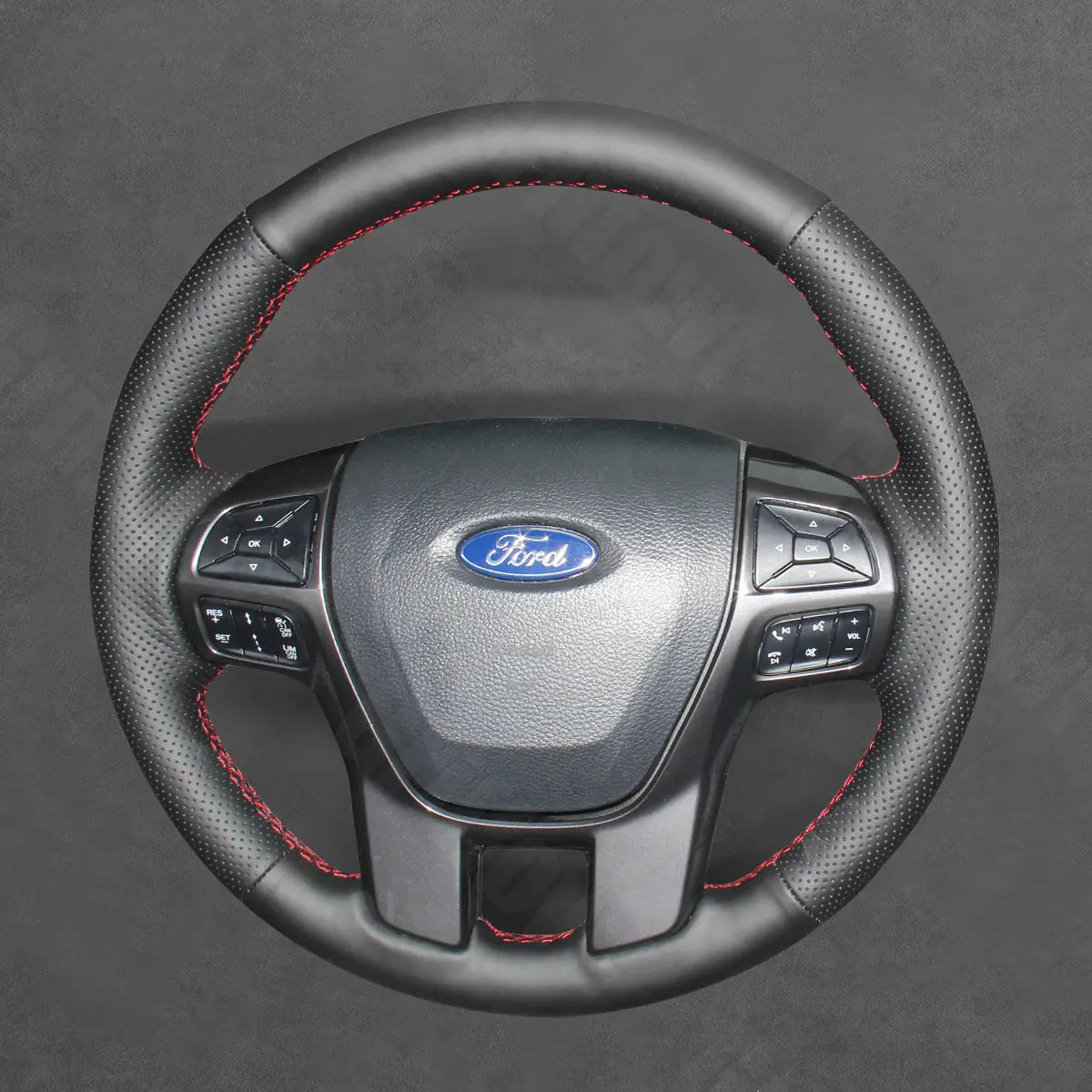 Griffowl Steering Wheel Cover for Personalized Ford Everest Ranger 2015-2023. Perfect grip with our steering wheel wrap and custom interior touch.