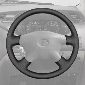 Griffowl Steering Wheel Cover for Personalized Toyota Sequoia Hilux Tundra Tacoma 1997-2004. Perfect grip with our steering wheel wrap and custom interior touch.