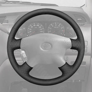 Griffowl Steering Wheel Cover for Personalized Toyota Sequoia Hilux Tundra Tacoma 1997-2004. Perfect grip with our steering wheel wrap and custom interior touch.