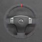 Griffowl Steering Wheel Cover for Nissan Skyline V35 2003-2006. Griffowl's interior mod with hand-sewn DIY steering wheel kit.
