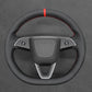 Griffowl Steering Wheel Cover for Tesla Model 3 Y 2023-2025. Griffowl's interior mod with hand-sewn DIY steering wheel kit.
