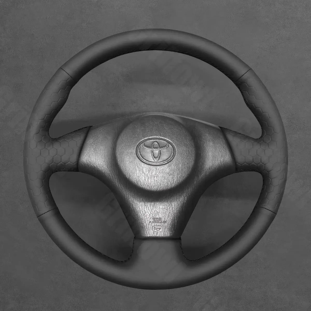 Griffowl Steering Wheel Cover for Toyota-Caldina-Crafted-Touring-RAV4-Matrix-Corolla-Celica-MR2-Supra-MR-S 1997-2002. Elevate your interior with Griffowl's wrap and stitch kit.