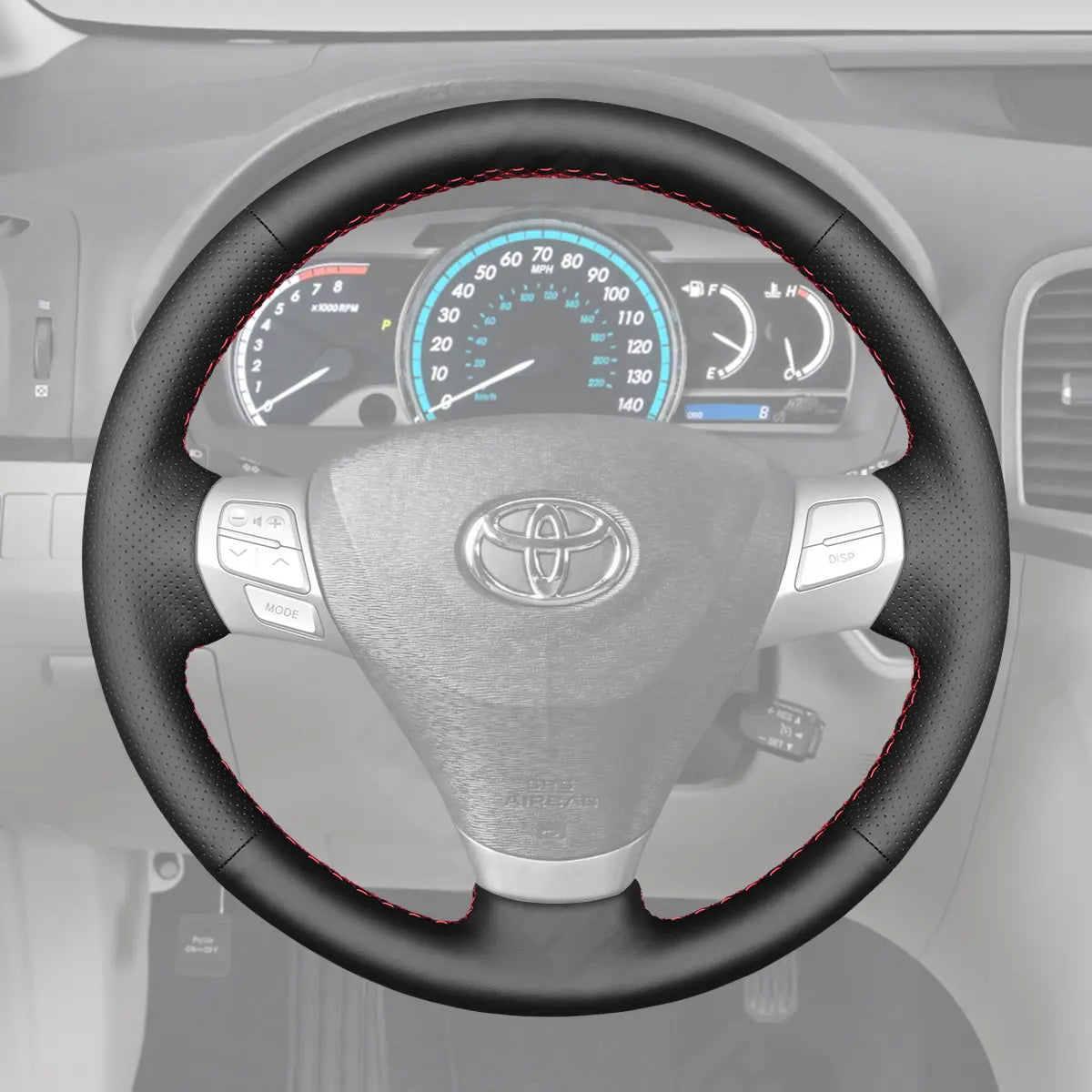 Griffowl Steering Wheel Cover for Tailored Coupe Toyota Camry Solara Venza Aurion 2006-2012. For refined interior upgrades using our wrap and stitch kit.