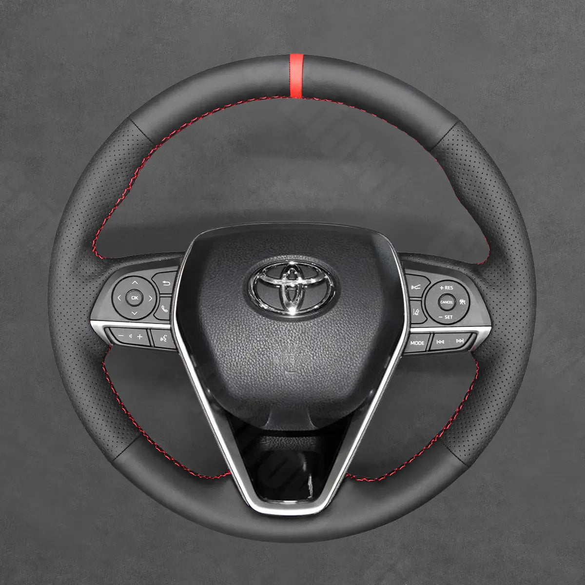 Griffowl Steering Wheel Cover for Toyota Corolla XII E210 Camry Corolla XII E210 Crown Avalon Corolla Cross Venza RAV4 2019-2025. Hand-sewn kit for drivers seeking precision and comfort.