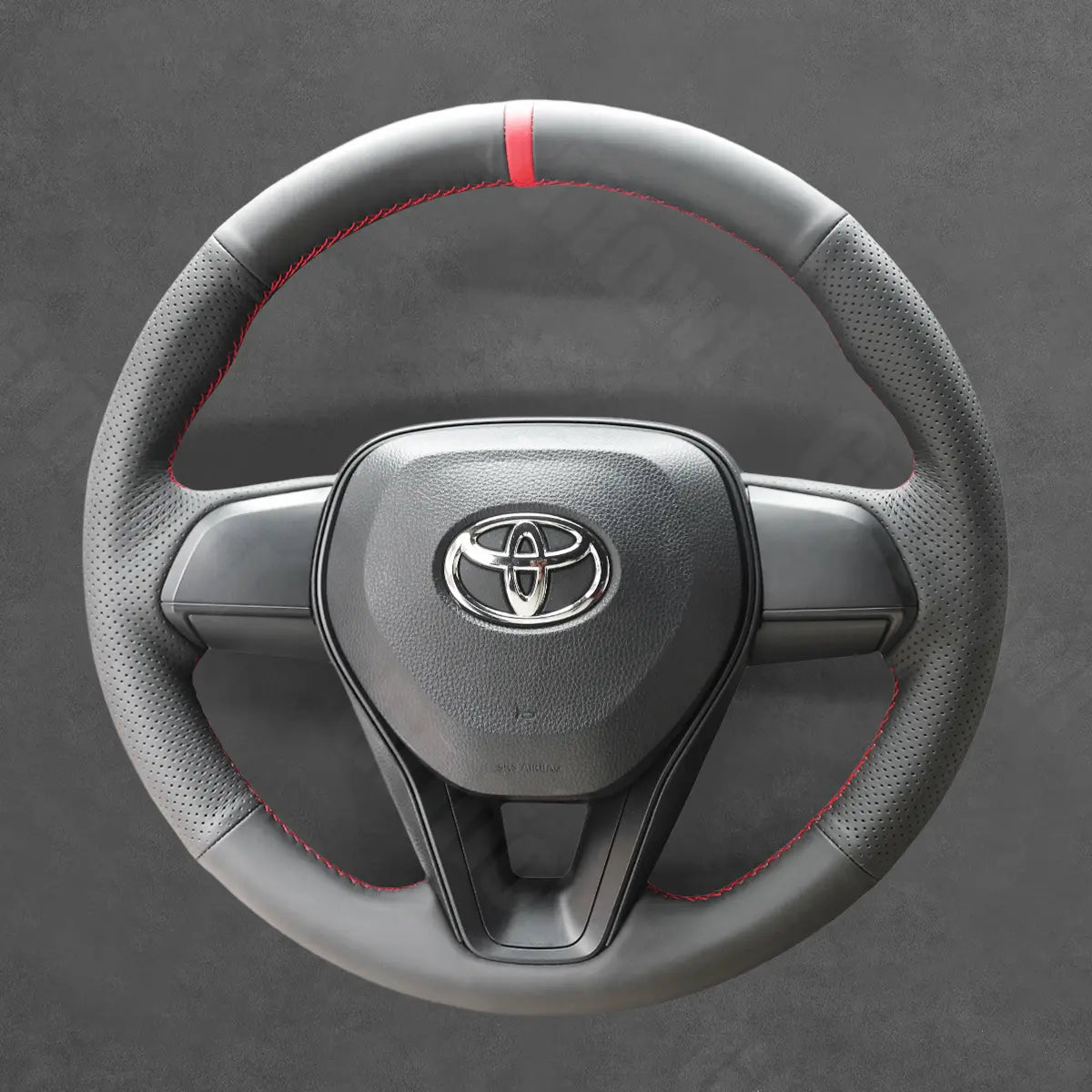 Griffowl Steering Wheel Cover for Toyota Corolla XII E210 Camry Corolla XII E210 Crown Avalon Corolla Cross Venza RAV4 2019-2025. Hand-sewn kit for drivers seeking precision and comfort.