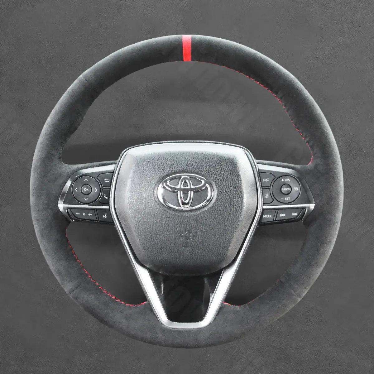 Griffowl Steering Wheel Cover for Toyota Corolla XII E210 Camry Corolla XII E210 Crown Avalon Corolla Cross Venza RAV4 2019-2025. Hand-sewn kit for drivers seeking precision and comfort.