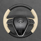 Griffowl Steering Wheel Cover for Toyota Corolla XII E210 Camry Corolla XII E210 Crown Avalon Corolla Cross Venza RAV4 2019-2025. Hand-sewn kit for drivers seeking precision and comfort.