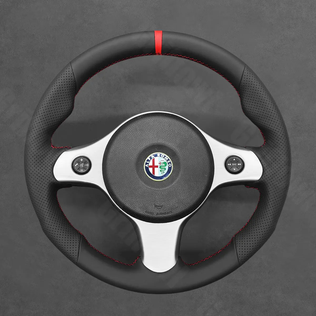Griffowl Steering Wheel Cover for Tailored Coupe Alfa Romeo 159 TI Brera 2006-2011. Hand-sewn kit for drivers seeking precision and comfort.