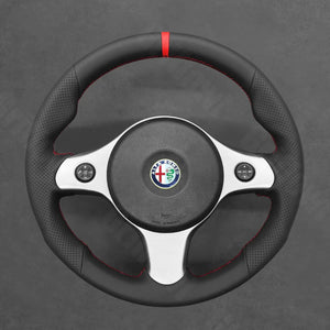 Griffowl Steering Wheel Cover for Tailored Coupe Alfa Romeo 159 TI Brera 2006-2011. Hand-sewn kit for drivers seeking precision and comfort.