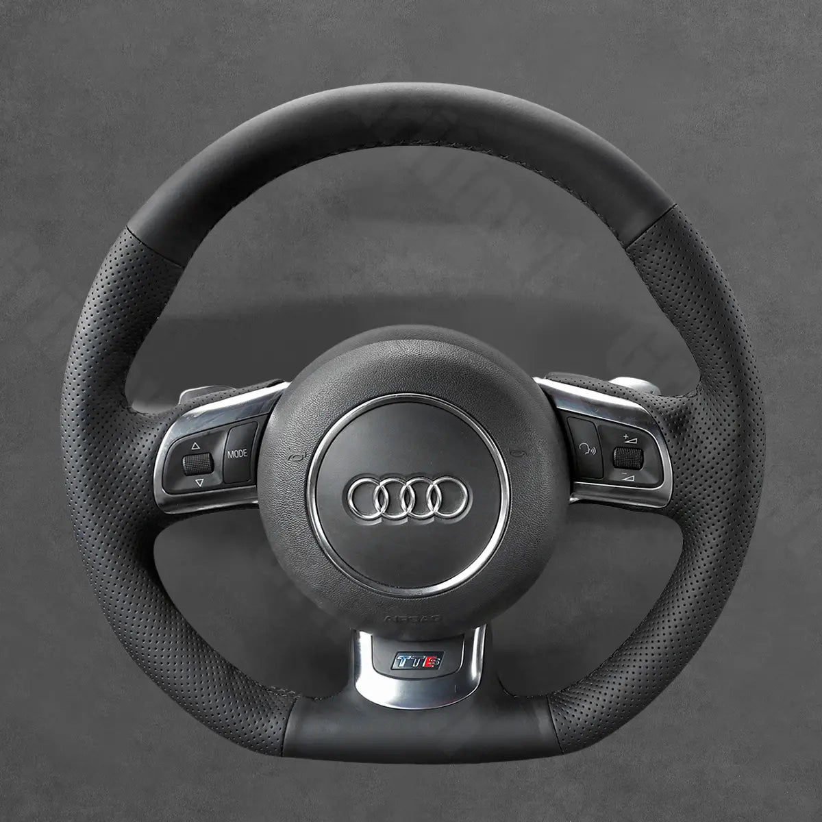 Griffowl Steering Wheel Cover for Tailored Coupe Audi R8 TT 2008-2015. Compact, hand-sewn DIY wrap for quick interior mods and grip upgrade.